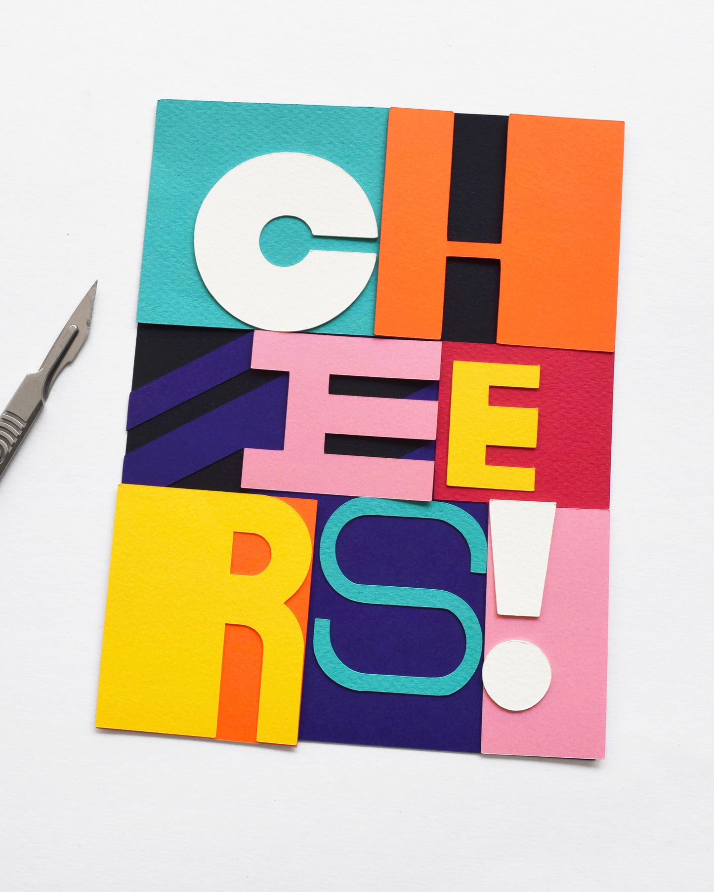 'Cheers' Graphic Greetings Card