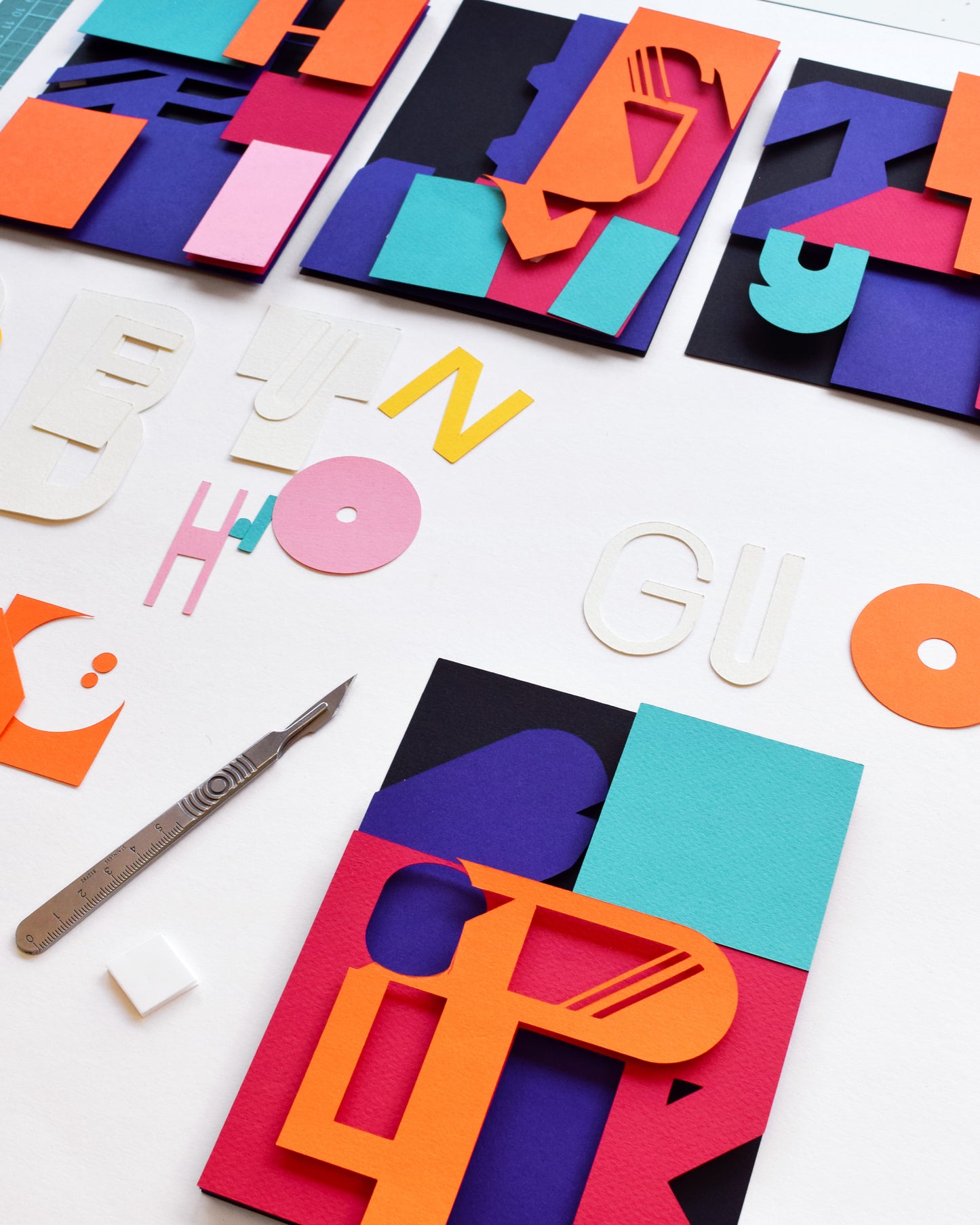 'Good Luck' Graphic Greetings Card