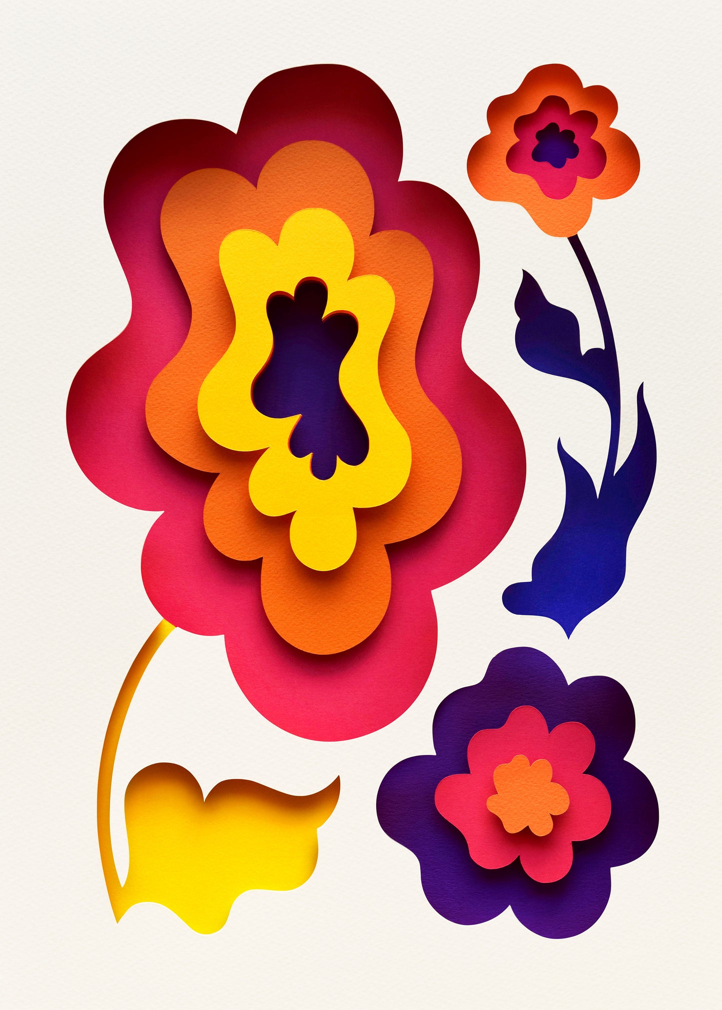 'Big Bloomers III' Greeting Card