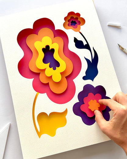 'Big Bloomers III' Greeting Card