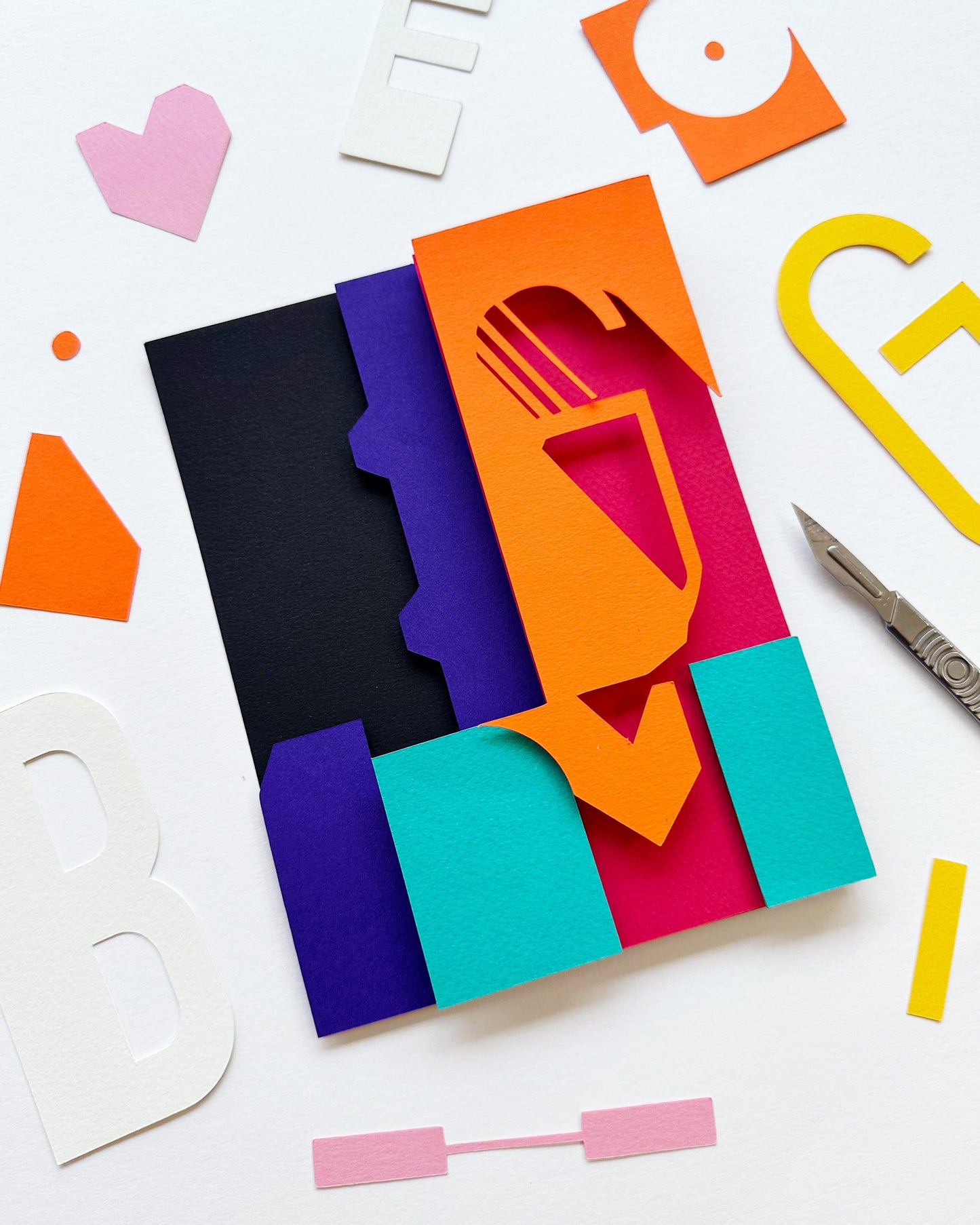 'Big Love' Graphic Greetings Card