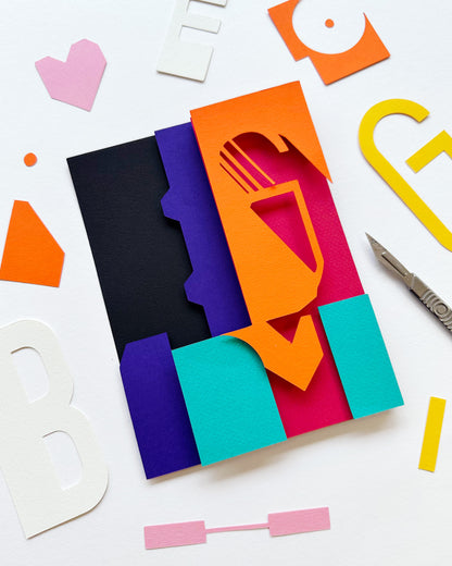 'Big Love' Graphic Greetings Card