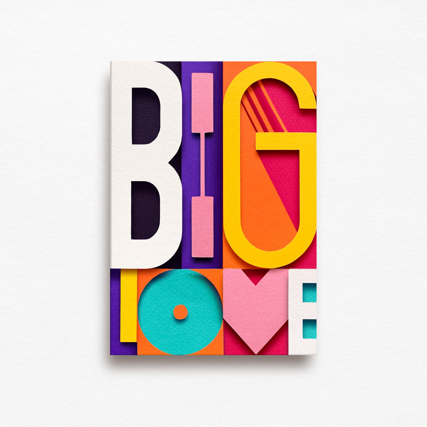 'Big Love' Graphic Greetings Card