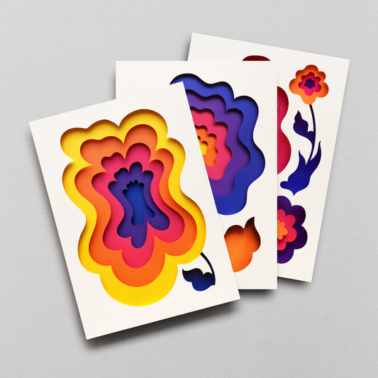 'Big Bloomers' Greeting Card Bundle