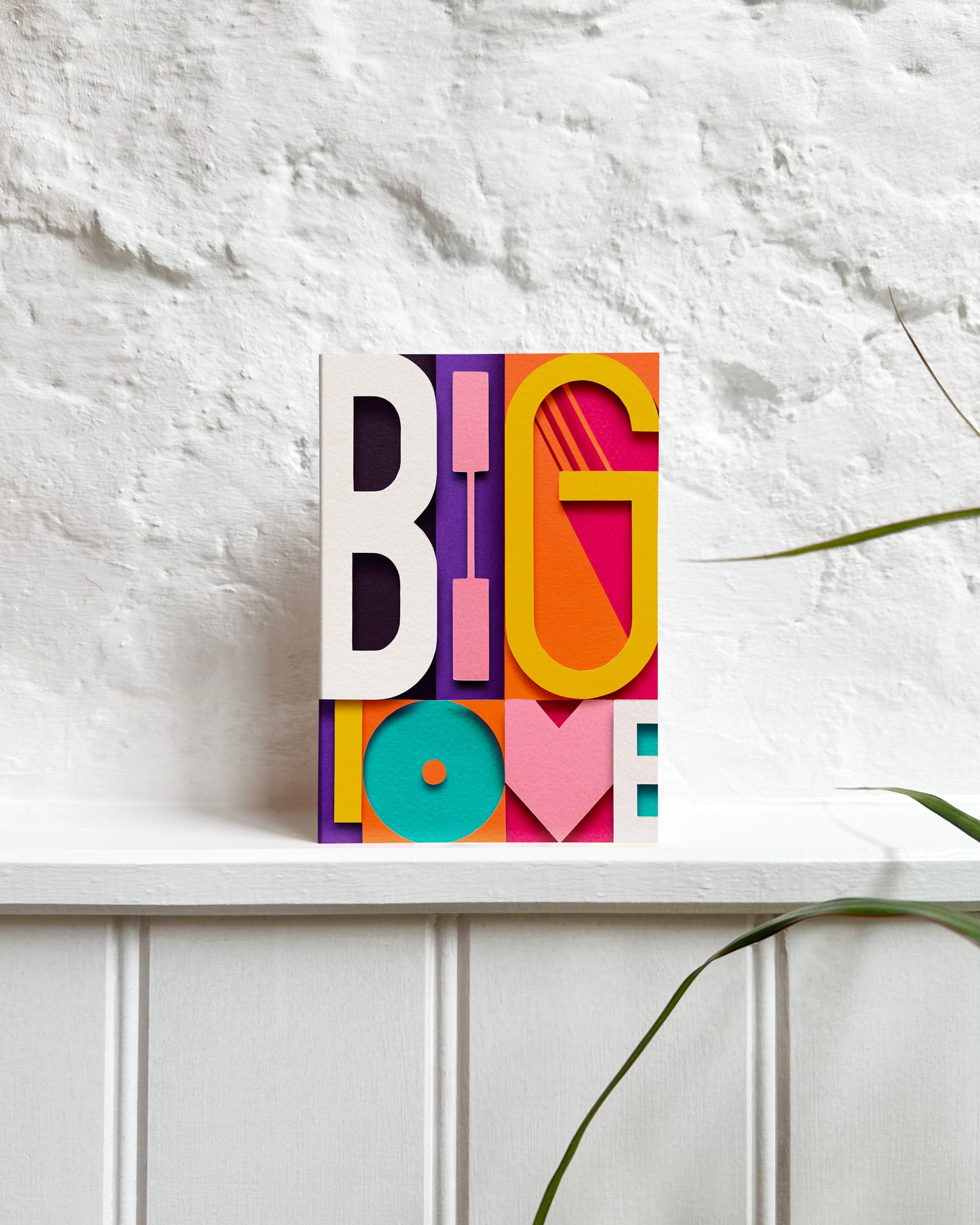 'Big Love' Graphic Greetings Card