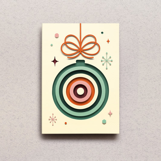 'Paper Ornaments III' Greeting Card