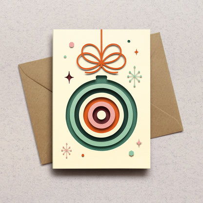'Paper Ornaments III' Greeting Card